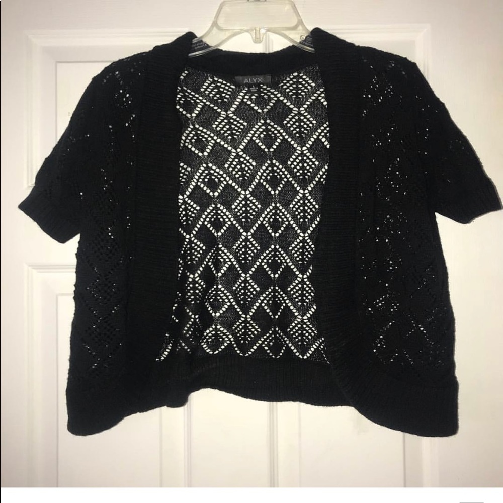 Black knit sweater